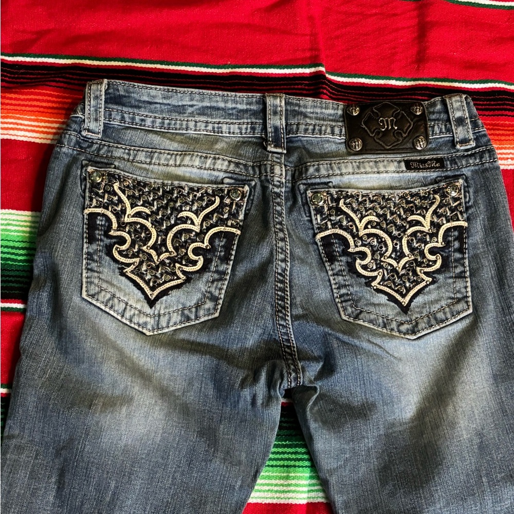 Women’s miss me jeans with bling pockets